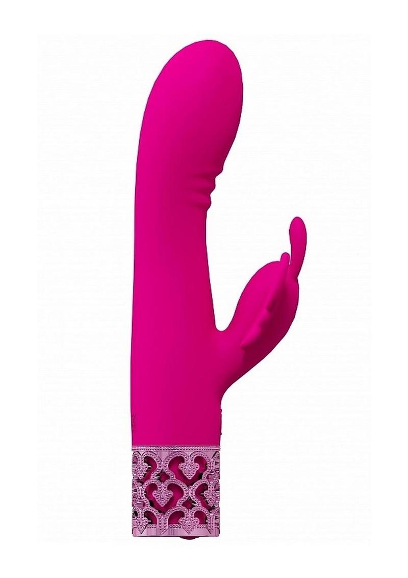 Royal Gems Monarch Rechargeable Silicone Rabbit Vibrator - Pink