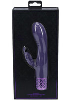 Royal Gems Monarch Rechargeable Silicone Rabbit Vibrator - Purple