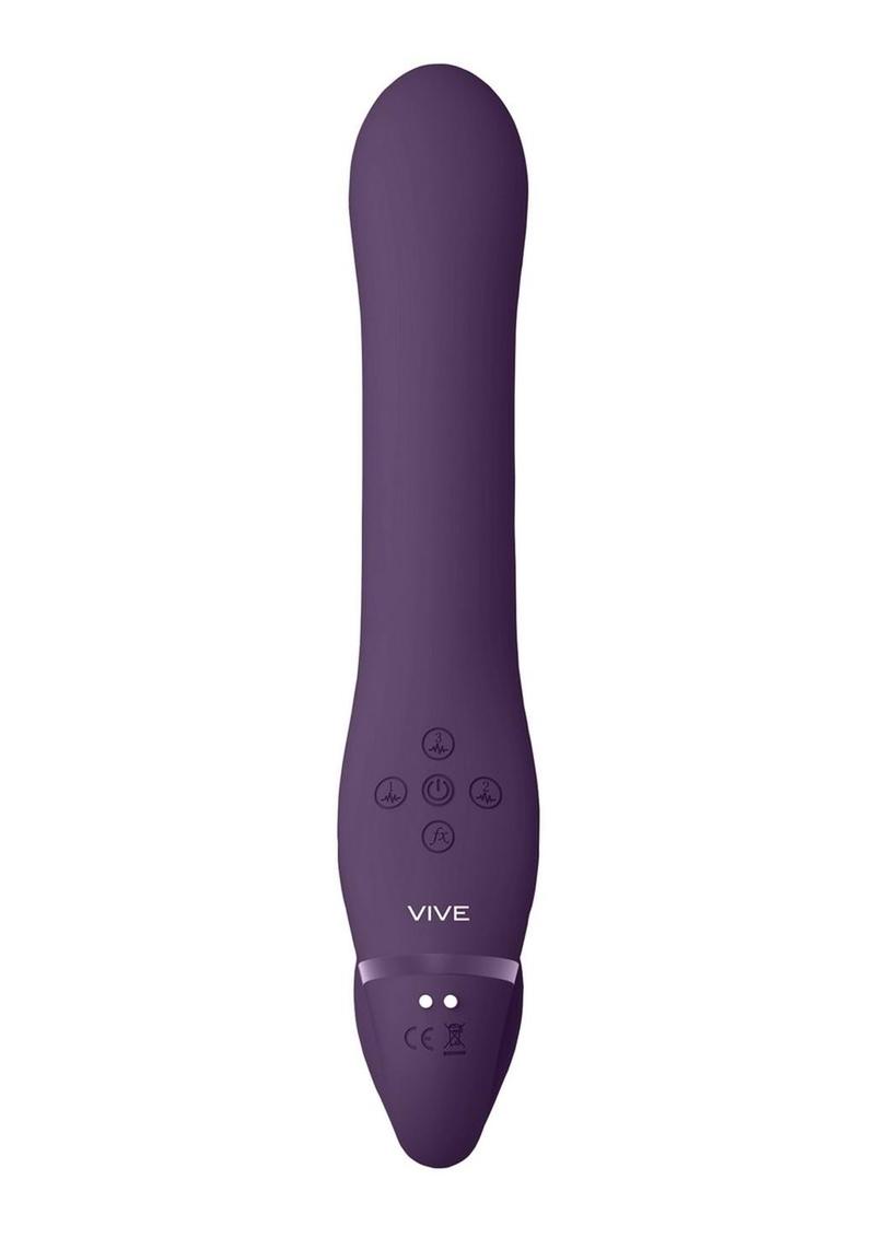 Vive AI Rechargeable Silicone Dual Motor Strapless Strap-On - Purple