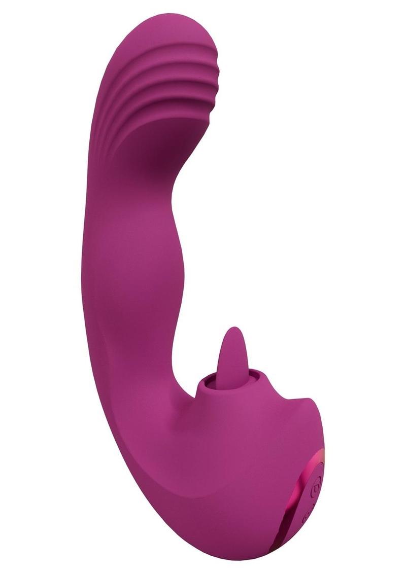 Vive YUMI Rechargeable Silicone Triple Motor G-Spot Finger Motion Vibrator - Pink