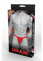 Goal Line Low Rise Jockstrap Red