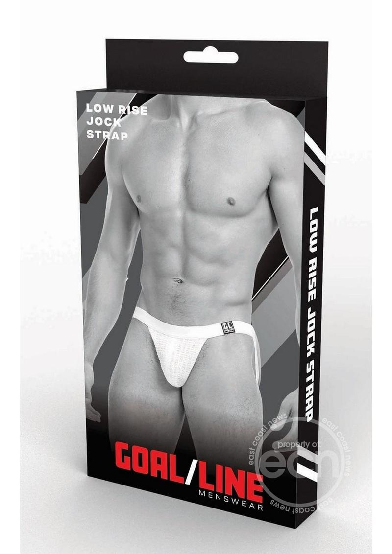 Goal Line Low Rise Jockstrap White