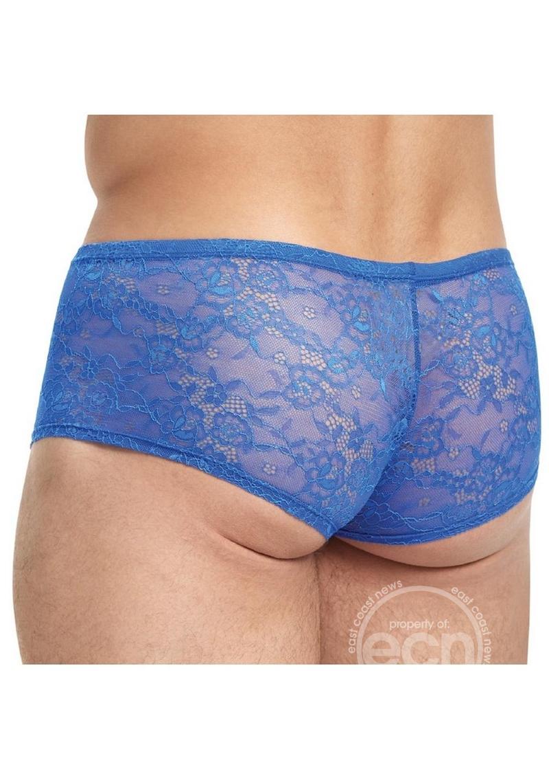 Lace King Lace Trunks Blue