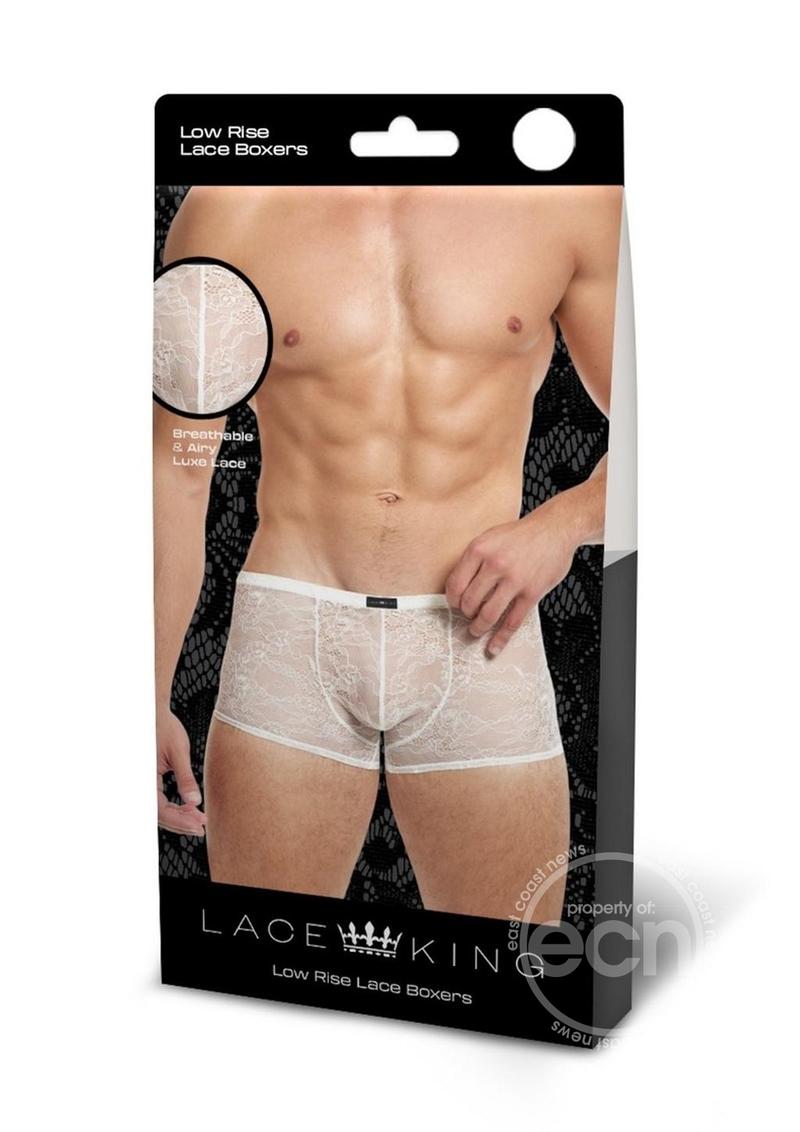 Lace King Lace Boxers White