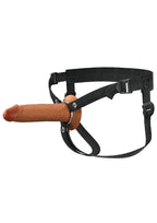 Fantasy X-Tensions Elite Silicone Dual Density Hollow Strap-On 7in - Caramel