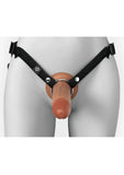 Fantasy X-Tensions Elite Silicone Dual Density Hollow Strap-On 7in - Caramel