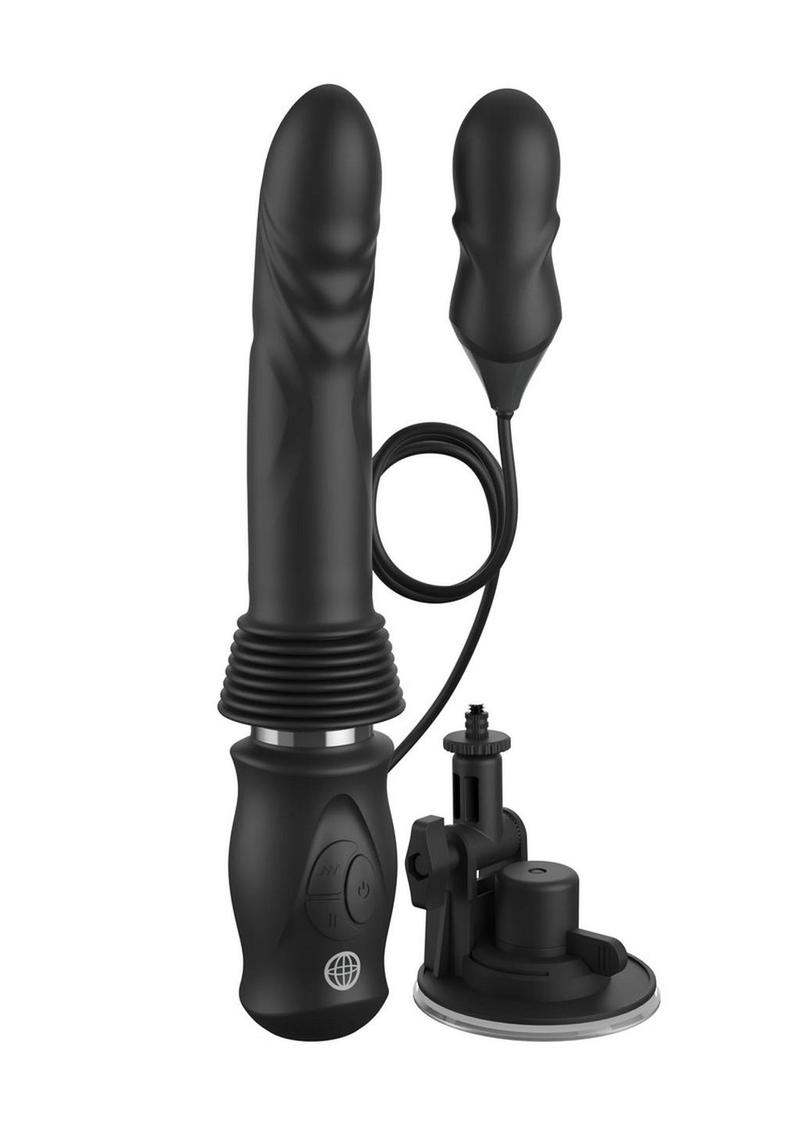 Fetish Fantasy Series Ultimate Silicone Rechargeable Thruster Vibrator - Black