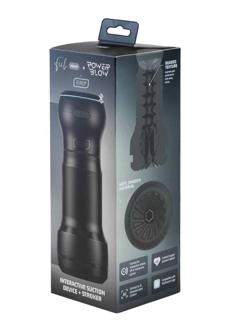 Kiiroo Feel Pocket & PowerBlow Combo Rechargeable Stroker - Black