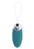 Oval Office Rechargeable Silicone Egg with Remote Control - Blue