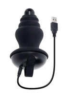 Gender X Echo Rechargeable Silicone Vibrator with Removable Sleeve - Black