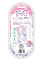 Cotton Candy Jawbreaker Rechargeable Silicone Rabbit Vibrator With Clitoral Stimulator - Fuschia/Aqua