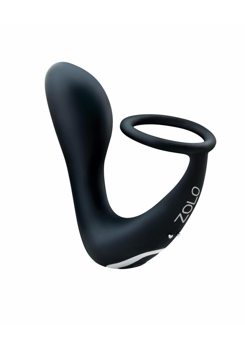 Zolo Black Thumb Silicone Rechargeable Prostate Massager - Black