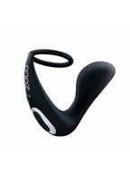 Zolo Black Thumb Silicone Rechargeable Prostate Massager - Black