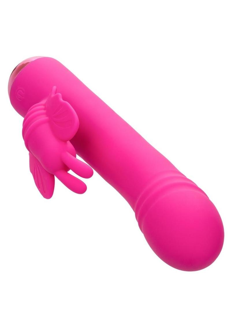 Thicc Chubby Rotating Rechargeable Silicone Butterfly Rabbit Vibrator - Purple