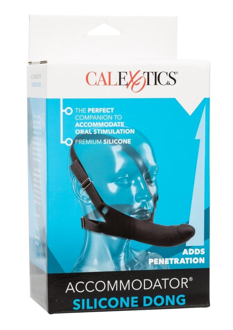 Accommodator Silicone Dong - Black