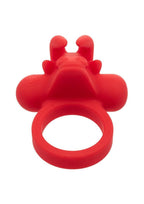 Couple's Enhancers Silicone Rechargeable The Matador Cock Ring - Red