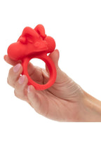 Couple's Enhancers Silicone Rechargeable The Matador Cock Ring - Red