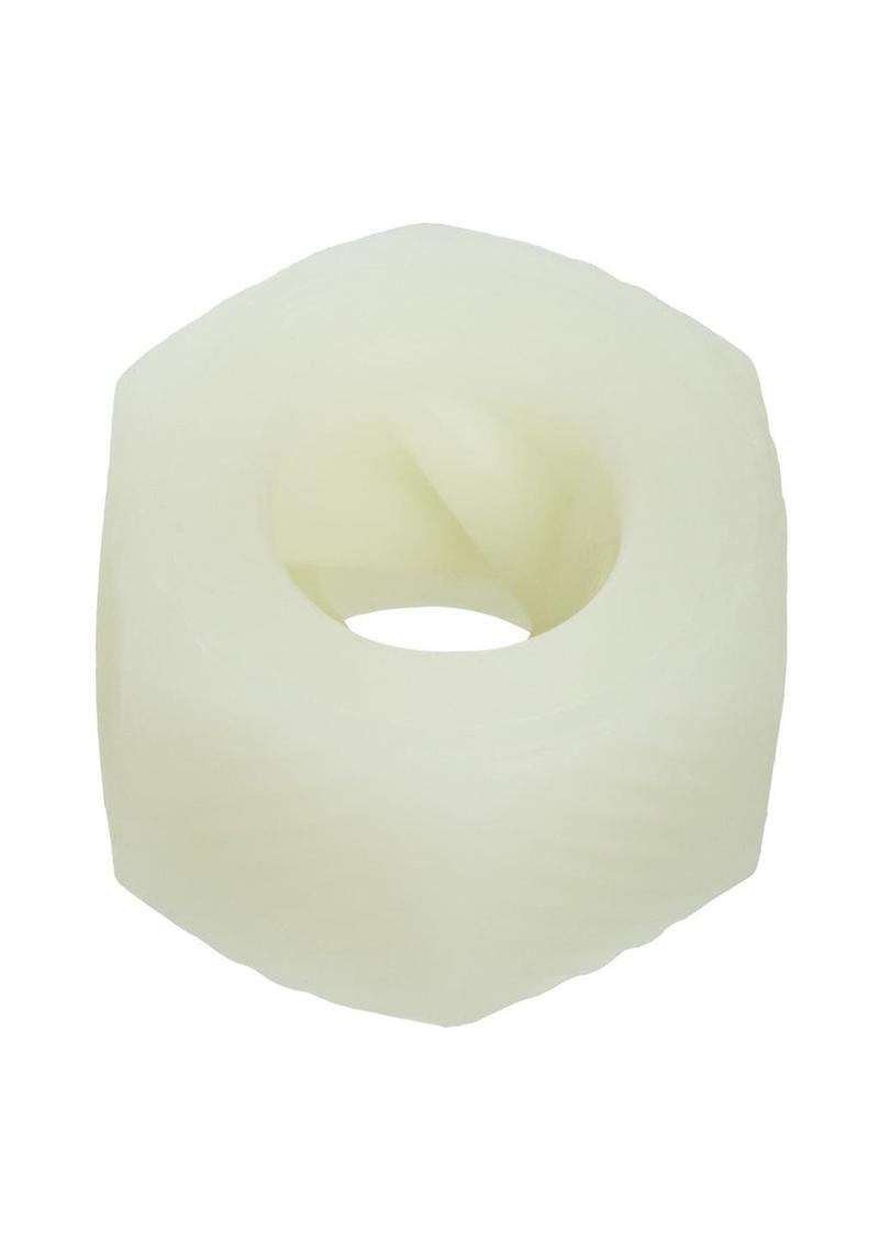 Slop Top Nasty Luv Silicone Dual Entry Stroker - White