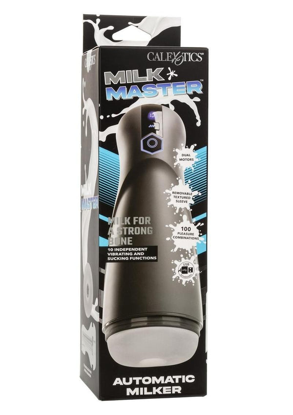 Milk Master Automatic Rechargeable Masturbator - Black
