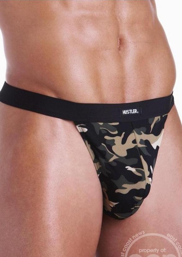 Fundies GI Jock With Dog Tag Necklace - O/S - Camouflage