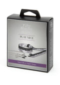 Fifty Shades of Grey Play Nice Satin & Lace Collar & Nipple Clamps - Silver/Black