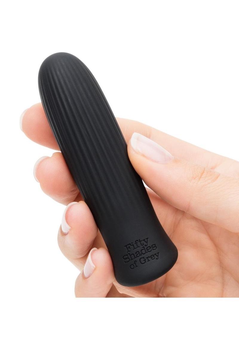 Fifty Shades of Grey Sensation Rechargeable Silicone Bullet Vibrator - Black