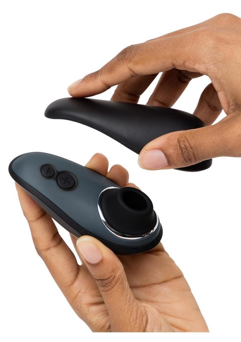Fifty Shades of Grey X Womanizer Desire Blooms Rechargeable Silicone Kit - Black