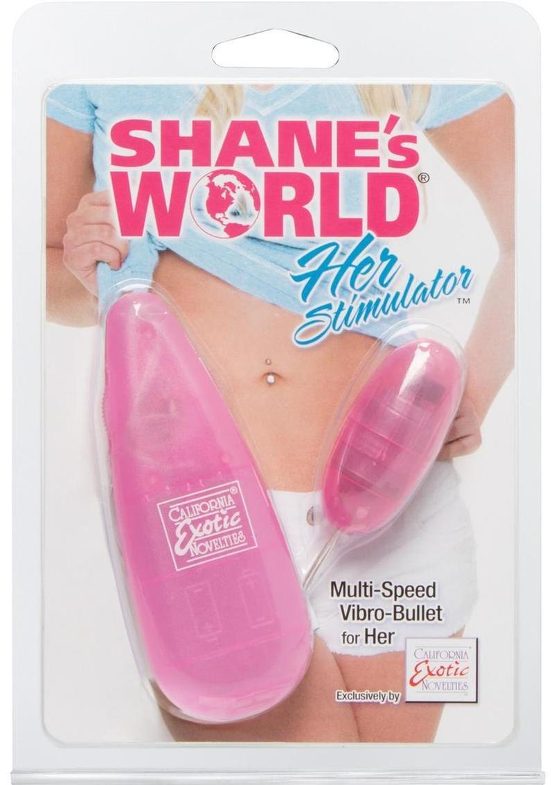 Shane's World Her Stimulator Egg with Wired Remote Control - Pink