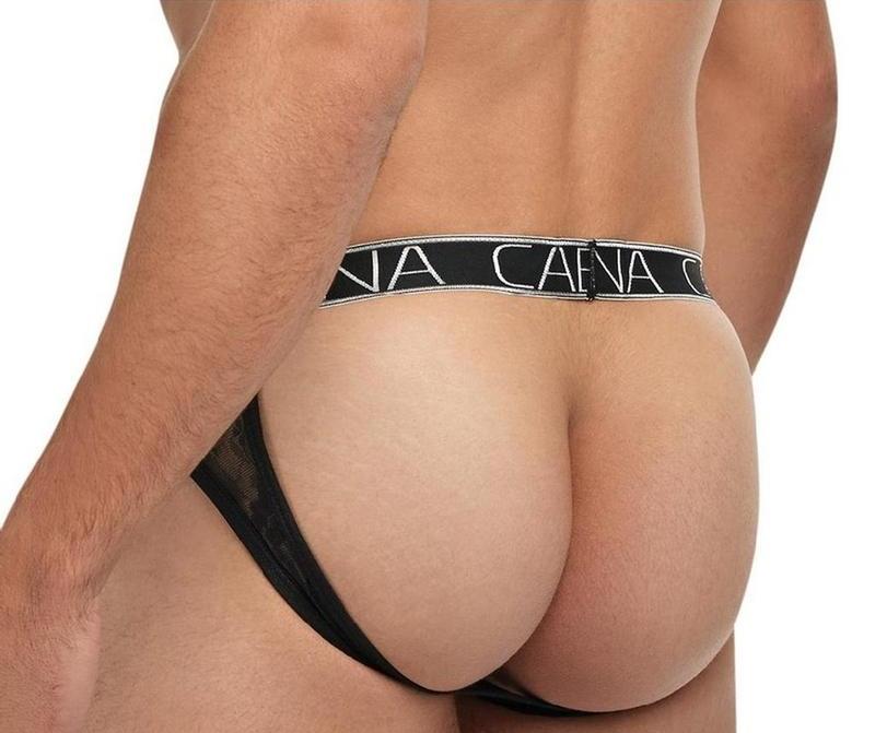 Banana Cabana Lace Nights Open Back Brief