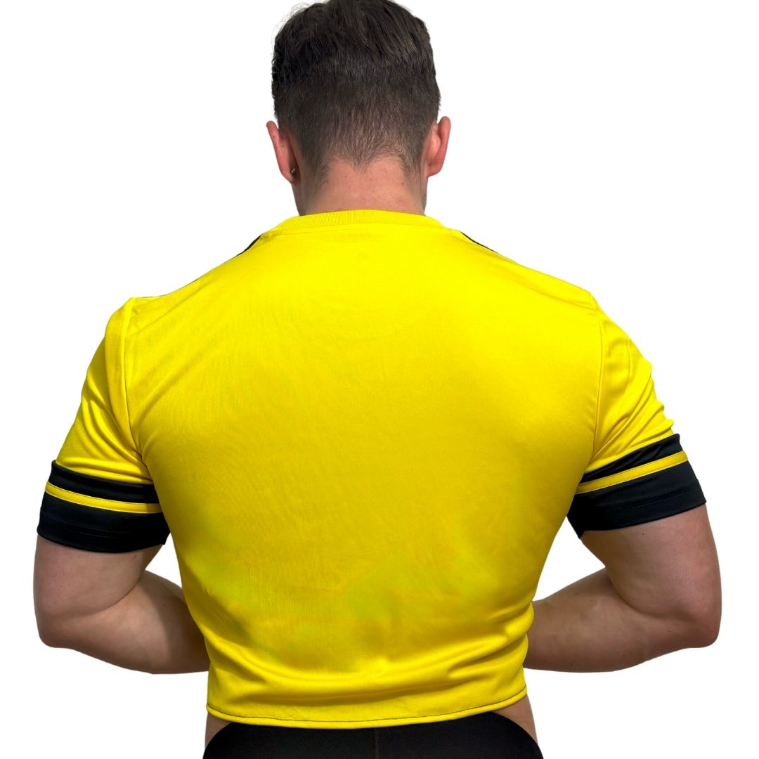 Adidas Neo Yellow Short Sleeve Crop Top BY SNEAKERMASK