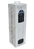 Pumped Automatic Waterproof Rechargeable Silicone Penis Pump - Black