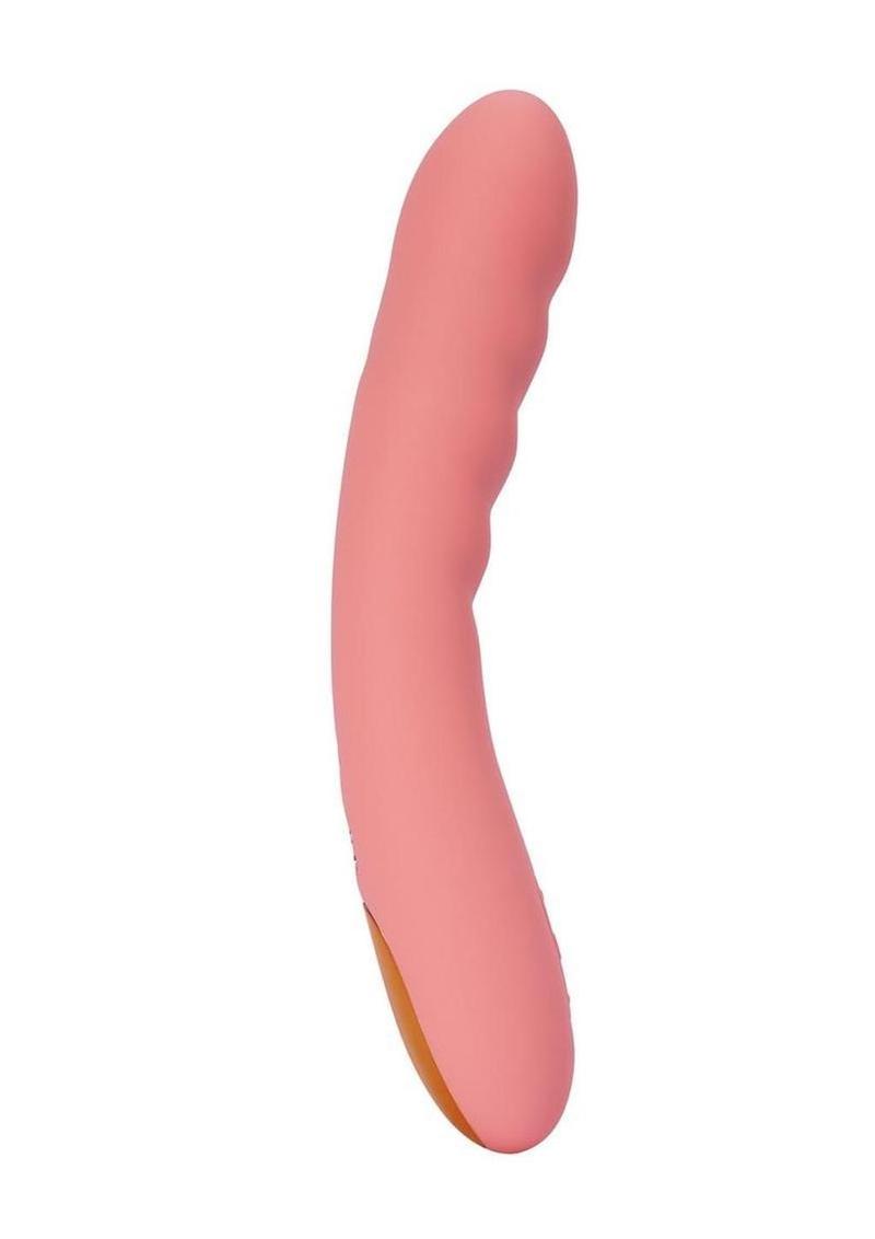 Svakom Ava Neo Rechargeable Silicone Vibrator with Remote Control - Peach Pink