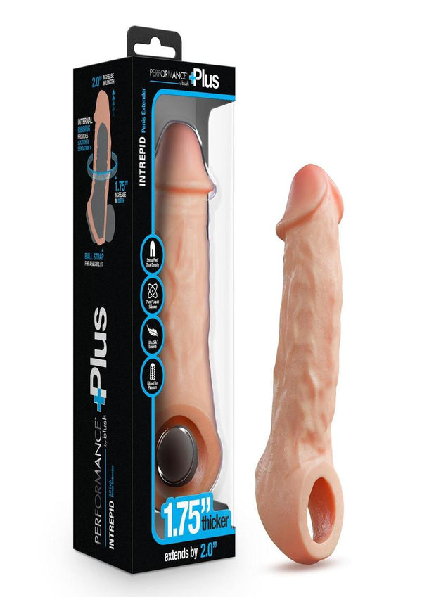 Performance Plus Intrepid Silicone Penis Xtender 2in - Vanilla