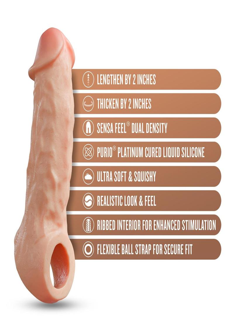 Performance Plus Intrepid Silicone Penis Xtender 2in - Vanilla