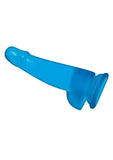 Blue Line Suction Cup Dildo with Balls 5.75in