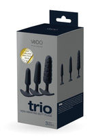 VeDO Trio Silicone Anal Plug Set - Black