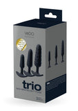 VeDO Trio Silicone Anal Plug Set - Black