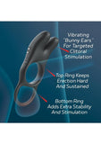 Red Dot Silicone Rechargeable Vibrating Cock Ring V1