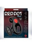Red Dot Silicone Rechargeable Vibrating Cock Ring V2