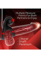 Red Dot Silicone Rechargeable Vibrating Cock Ring V2
