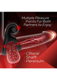 Red Dot Silicone Rechargeable Vibrating Cock Ring V2