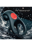 Red Dot Silicone Rechargeable Vibrating Cock Ring V2