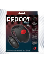 Red Dot Silicone Rechargeable Vibrating Cock Ring V3