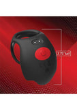 Red Dot Silicone Rechargeable Vibrating Cock Ring V3