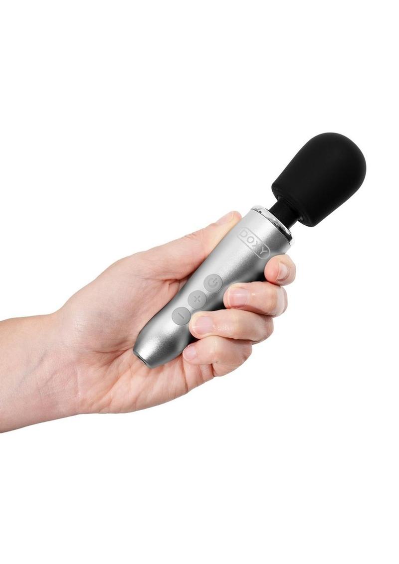 Doxy Go Rechargeable Wand Massager - Brushed Metal