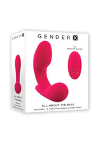 Gender X All About The Bass Rechargeable Silicone Vibrator with Remote Control - Red