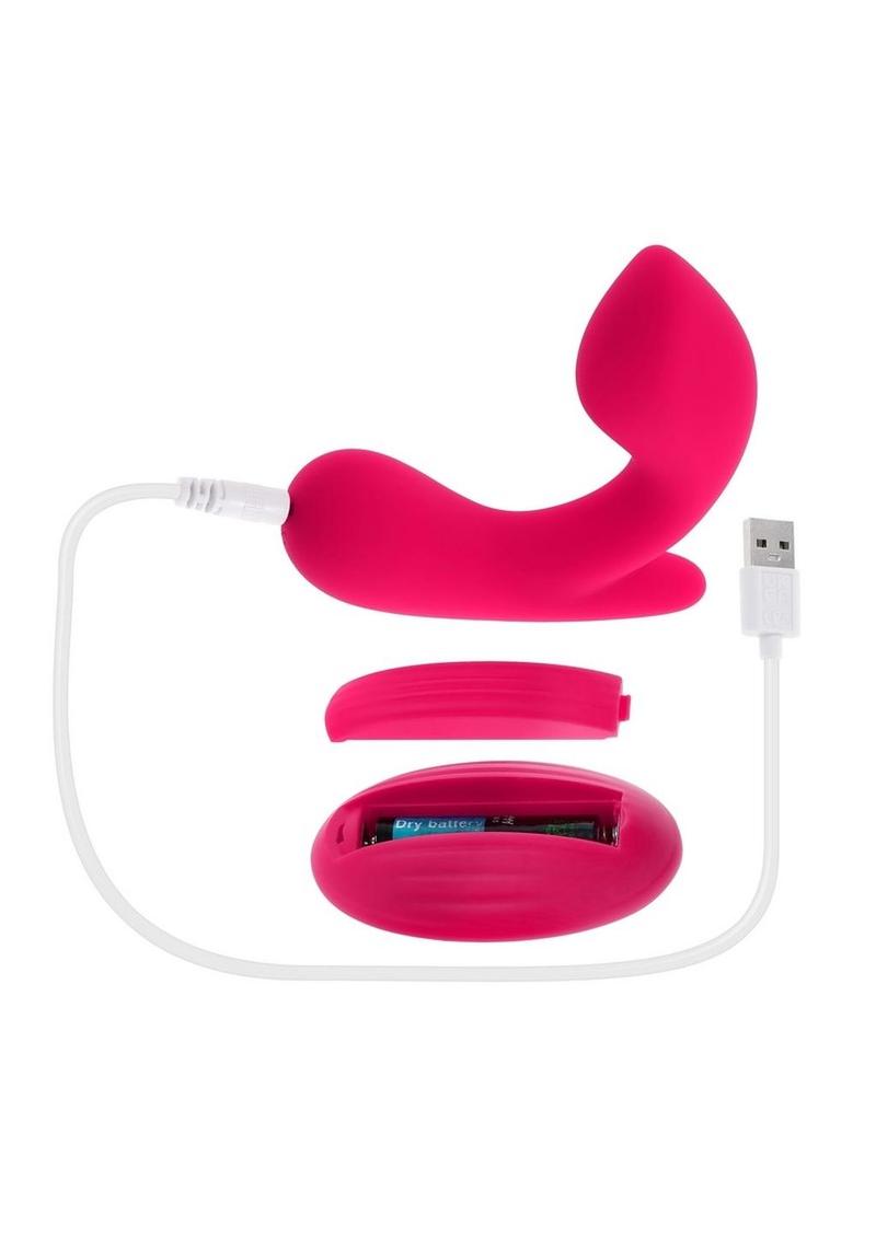 Gender X All About The Bass Rechargeable Silicone Vibrator with Remote Control - Red