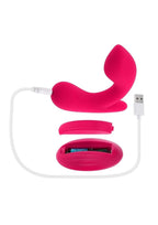 Gender X All About The Bass Rechargeable Silicone Vibrator with Remote Control - Red