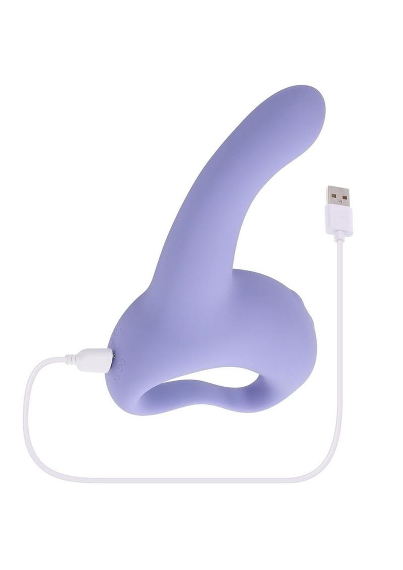 Playboy Nice To Meet You Rechargeable Silicone Vibrator - Purple