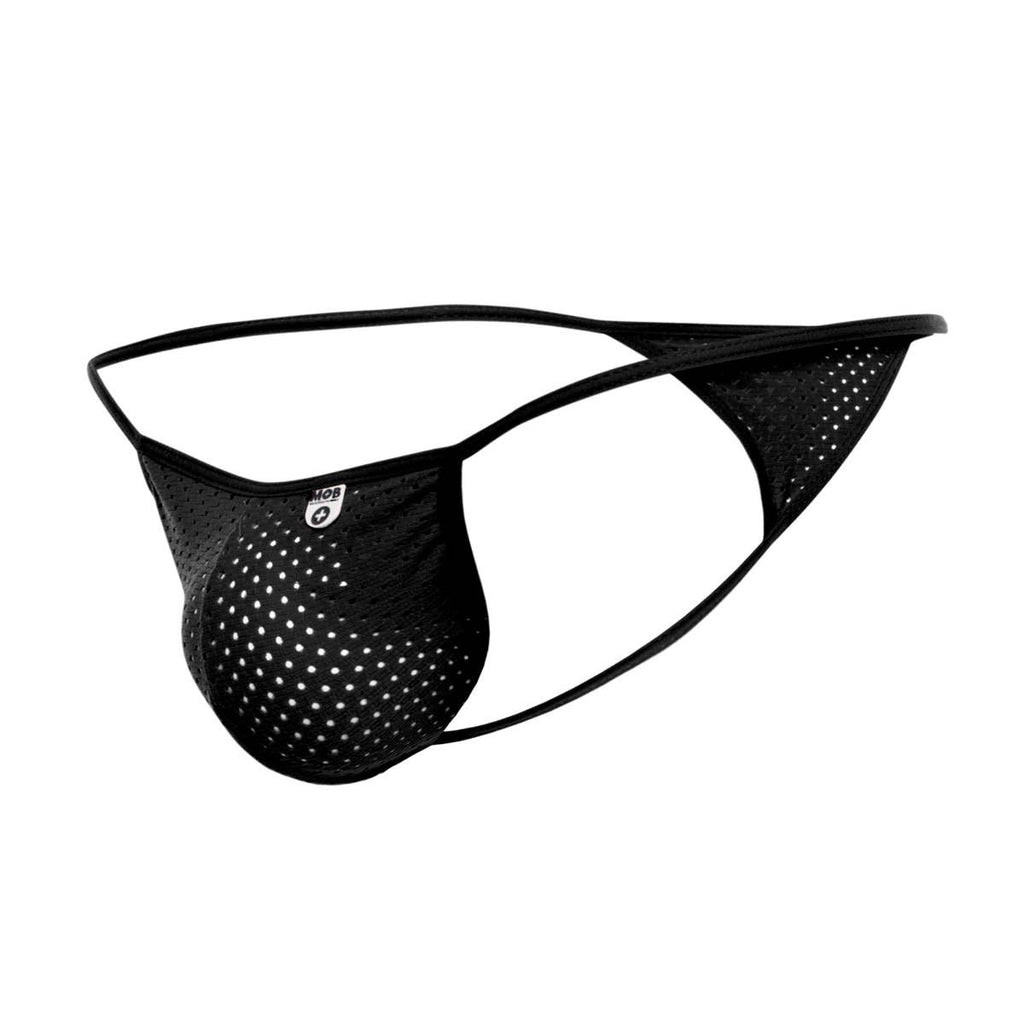MOB Microfiber V-Thong - Black